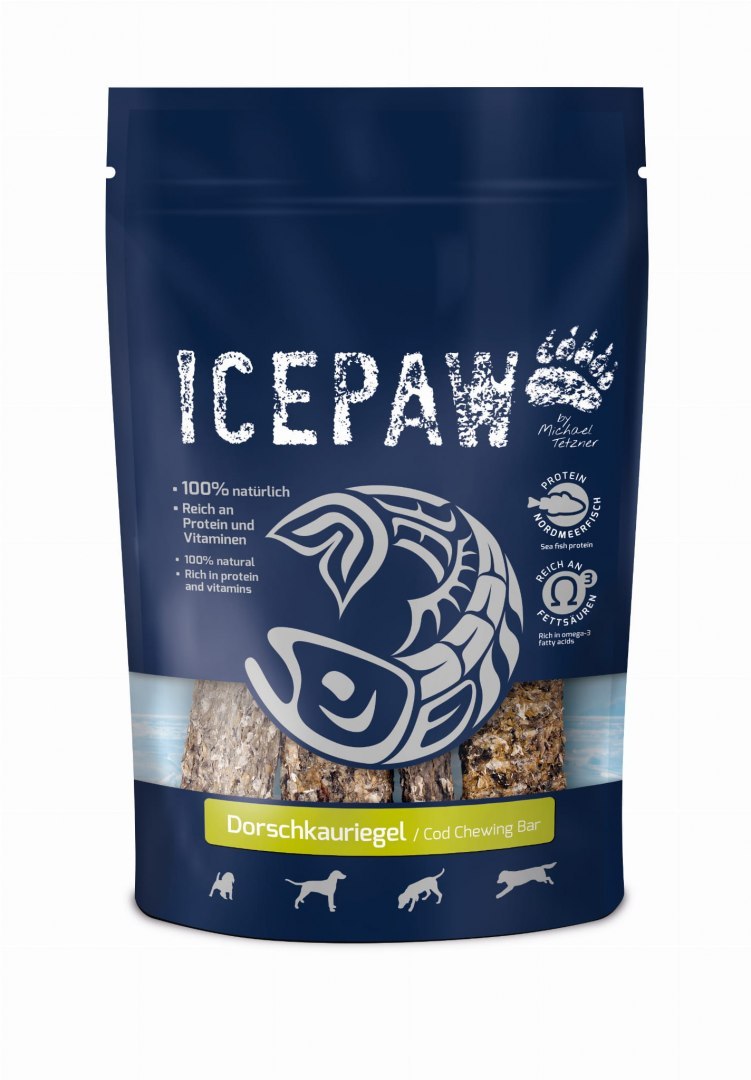 ICEPAW Dorsch-Kauriegel - przysmaki z dorsza dla psów (100g)