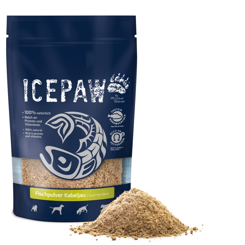 ICEPAW Fischpulver - suszony dorsz dla psów (200g)