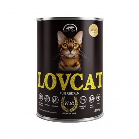 LOVCAT Pure CHICKEN - kurczak dla kotów (400g)