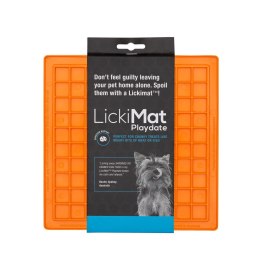 LickiMat PLAYDATE dla psów pomarańczowa