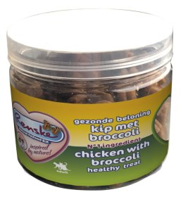 Renske Cat Healthy Mini Treat Chicken with broccoli - zdrowy mini przysmak dla kotów - kurczak z brokułami 100 g