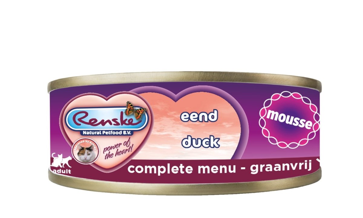 Renske Cat fresh meat duck - kaczka, pełnoporcjowa, mus (70 g)
