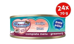 Renske Cat fresh tuna - tuńczyk, pełnoporcjowa, pasztet (24 szt.x70g)