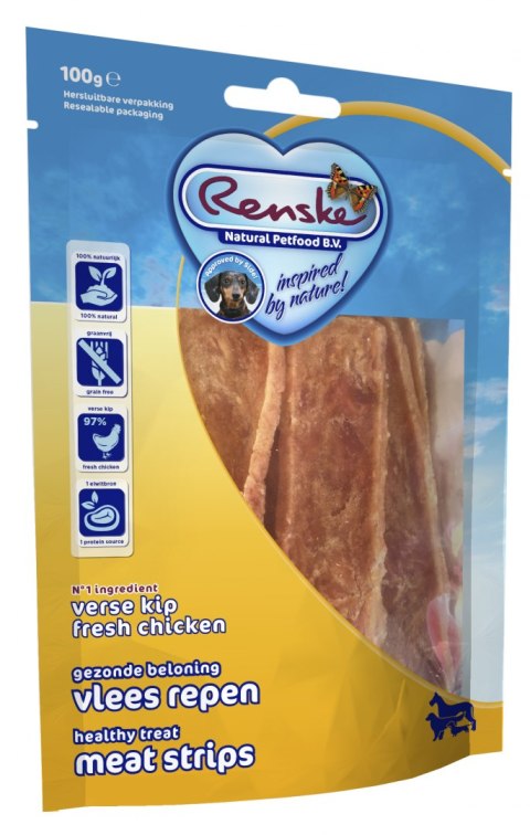 Renske meat strips Chicken - suszone płaty mięsa kurczaka (100 g)
