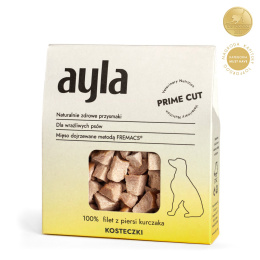 AYLA Prime Cut Filet z piersi kurczaka - kosteczki - liofilizowane przysmaki dla psa (45g)