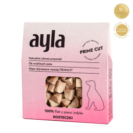 AYLA Prime Cut filet z piersi indyka – kosteczki - liofilizowane przysmaki dla psa (45g)