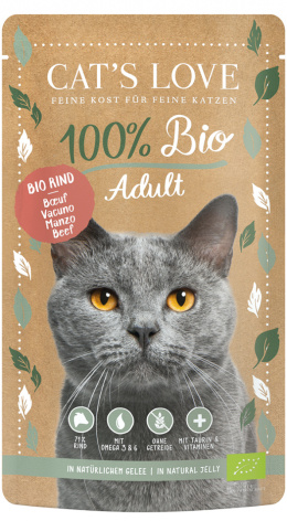 CAT’S LOVE Bio Beef - ekologiczna wołowina w naturalnej galaretce (100g)
