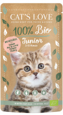 CAT’S LOVE Junior Bio Poultry – ekologiczny drób w naturalnej galaretce (100g)