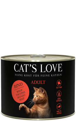 CAT’S LOVE Rind Pur – wołowina z olejem z krokosza i mniszkiem lekarskim (200g)