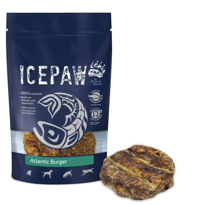ICEPAW Atlantic Burger – przekąska rybna dla psów ( 3 szt.)
