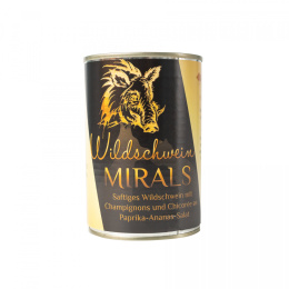 MIRALS Wildschwein - soczysty dzik z pieczarkami i cykorią na sałatce z papryki i ananasa (6 szt. x 400g)