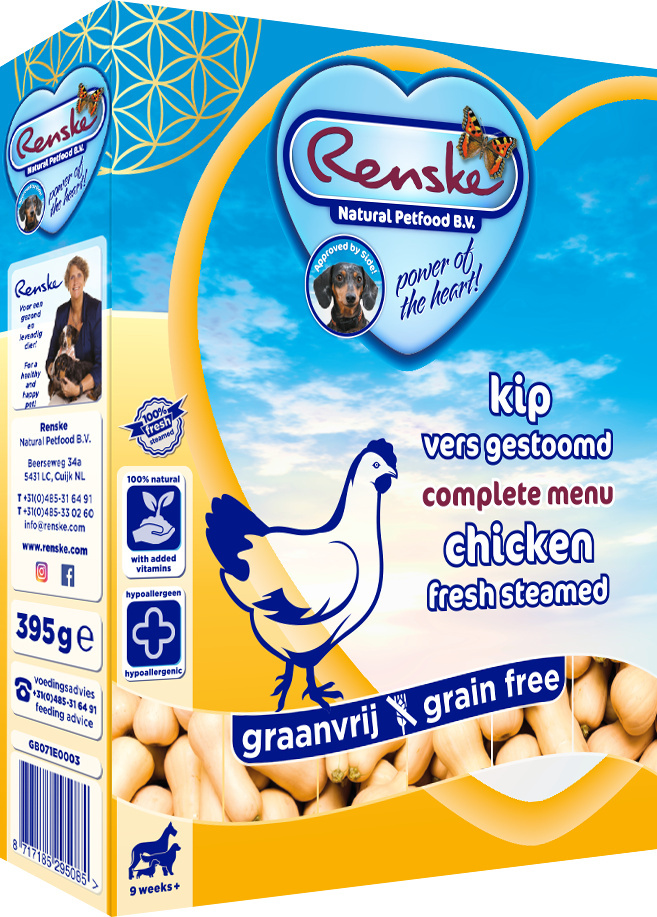 Renske Dog Adult fresh meat chicken - świeżo mięso kurczaka bez zbóż (395 g)