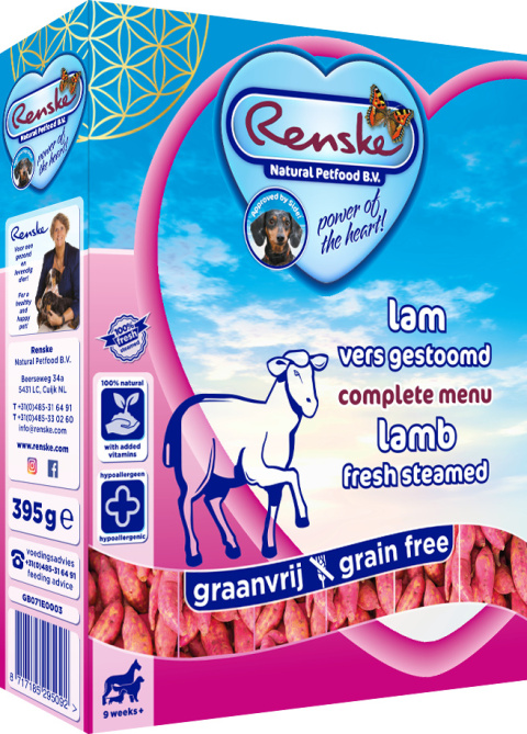 Renske Dog Adult fresh meat lamb - świeża jagnięcina bez zbóż (395 g)