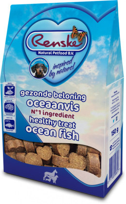 Renske Healthy Treat Ocean fish - ciasteczka z ryb oceanicznych dla psów (150g)