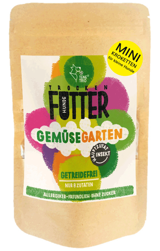 TENETRIO Gemüse Garten MINI - karma z owadów i warzyw dla psów mniejszych ras (650g)