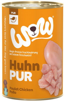 WOW Huhn Pur – czysty kurczak karma monobiałkowa dla psa (400g)