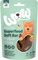WOW Superfood Soft Bar Pute – mięso indyka z gruszką miękkie przysmaki dla psa (150g)