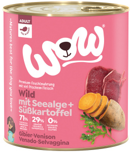 WOW Wild – dziczyzna z algami i batatami (800g)