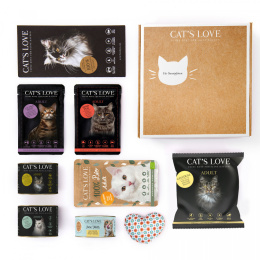 CAT'S LOVE BOX zestaw dla kota dorosłego