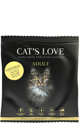 CAT'S LOVE Geflugel - sucha karma dla kota bez zbóż z drobiem (80g)