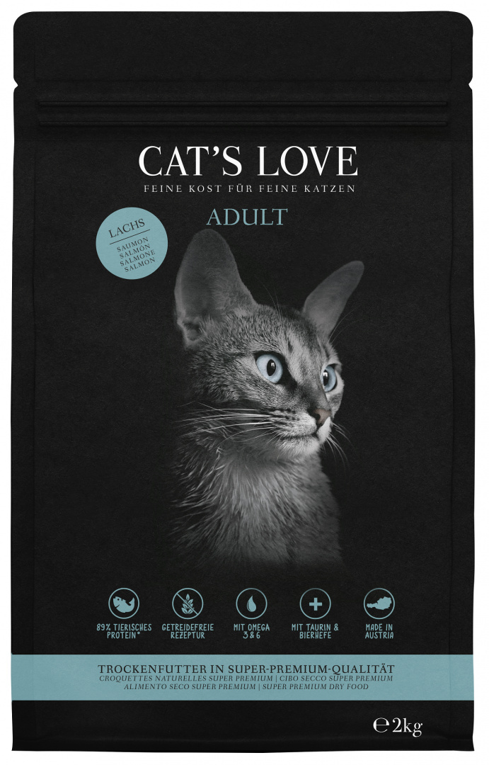 CAT'S LOVE Lachs - karma dla kota z łososiem (2kg)