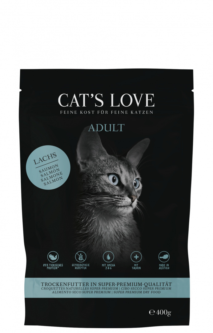 CAT'S LOVE Lachs - karma dla kota z łososiem (400g)