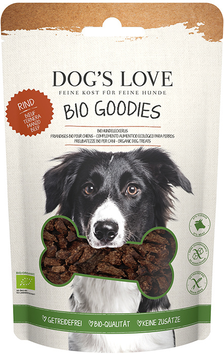 DOG’S LOVE BIO Goodies Rind – ekologiczna wołowina przysmaki dla psa (150g)