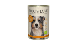 DOG’S LOVE BIO PUTE – ekologiczny indyk z amarantusem, dynią i pietruszką (400g)