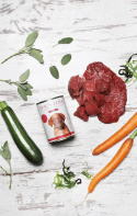 DOG’S LOVE Junior Rind – wołowina z marchewką i szałwią dla szczeniąt (200g)