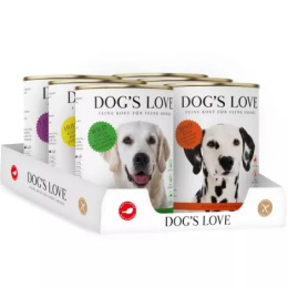 DOG'S LOVE Multipack zestaw karmy dla psa (6 puszek 400g)
