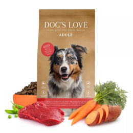 DOG’S LOVE Rind - wołowina z batatami i buraczkami (12 kg)