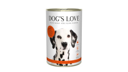 DOG'S LOVE Rind - wołowina z jabłkiem, szpinakiem i cukinią (400g)