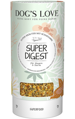 DOG'S LOVE Super Digest - zioła dla psa z krwawnikiem dla zdrowej flory jelitowej (70g)