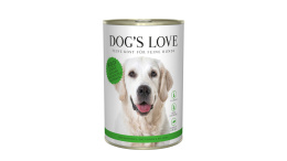 DOG’S LOVE WILD dziczyzna z marchewką, selerem, ziemniakami i śliwkami (400g)