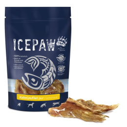 ICEPAW Kabeljaufilet pur – suszony filet dorsza przysmak dla psów (150g)