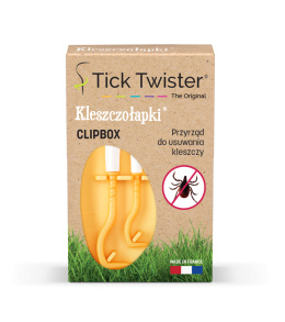 Kleszczołapki Tick Twister Clipbox - żółty