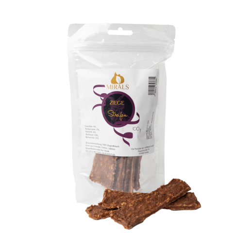 MIRALS Ziegen Streifen - paski mięsa koziny (100g) MIRALS Ziegen Streifen - paski mięsa koziny (100g)
