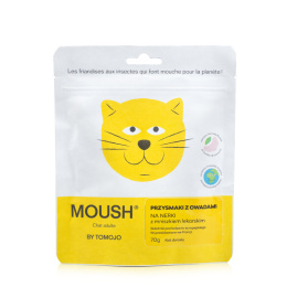 MOUSH przysmaki dla kota z owadami i mniszkiem lekarskim - nerki (70g)