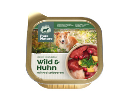 PURE NATURE DOG Wild Huhn - dziczyzna i kurczak z żurawiną dla dorosłych psów (150g)