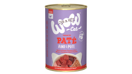 WOW CAT Rind Pute - wołowina z indykiem dla dorosłych kotów (400g)