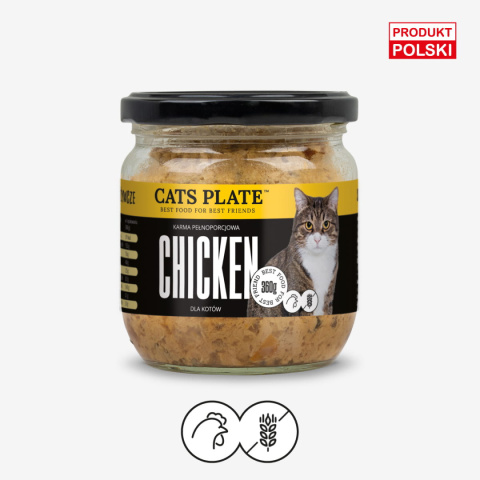 CATS PLATE Chicken - Mięso z Kurczaka, Udo (360g)