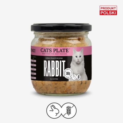 Cats Plate Rabbit - królik i indyk (360g)