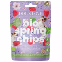 DOG'S LOVE Bio Springs Chips Pute - wiosenne przysmaki z indyka ekologicznego z malinami i miętą (150g)