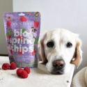 DOG'S LOVE Bio Springs Chips Pute - wiosenne przysmaki z indyka ekologicznego z malinami i miętą (150g)