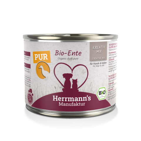 HERRMANN'S MANUFAKTUR Kreativ Mix Bio Ente Pur - 100% kaczka ekologiczna (200g)