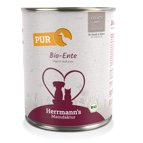 HERRMANN'S MANUFAKTUR Kreativ Mix Bio Ente Pur - 100% kaczka ekologiczna (800g)