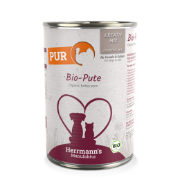 HERRMANN'S MANUFAKTUR Kreativ Mix Bio Pute Pur - 100% indyk ekologiczny (400g)