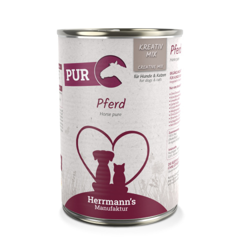 HERRMANN'S MANUFAKTUR Kreativ Mix Pferd Pur - 100% konina (400g)