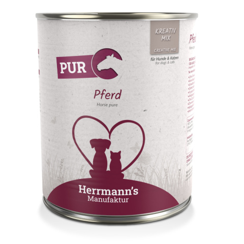 HERRMANN'S MANUFAKTUR Kreativ Mix Pferd Pur - 100% konina (800g)