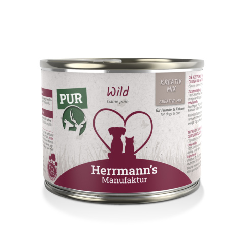 HERRMANN'S MANUFAKTUR Kreativ Mix Wild Pur - 100% dziczyzna (200g)